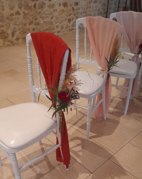 Bouquet de chaise cérémonie laïc – Image 4