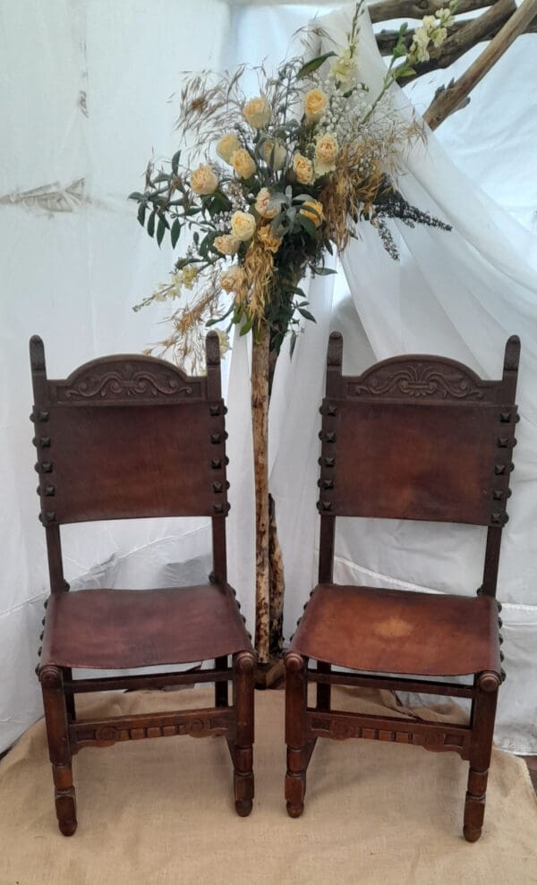 Fauteuil d'honneur en cuir – Image 2
