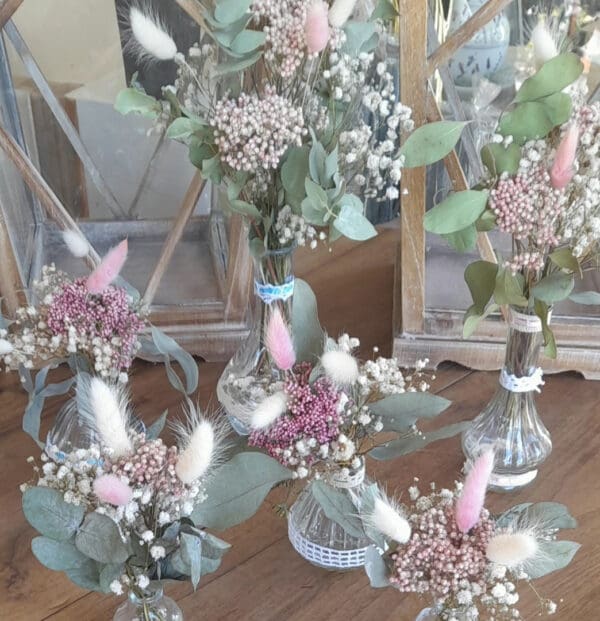 Mini vases de fleurs séchées – Image 2