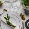 Assiette blanche filet doré – Image 9