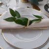 Assiette blanche filet doré – Image 8