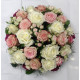 Coussin rose pastel