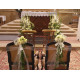 Bouquet pour chaise d'honneur cérémonie religieuse ou laïc