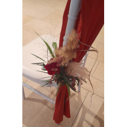 Bouquet de chaise cérémonie laïc