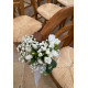 Bout de banc bouquet blanc