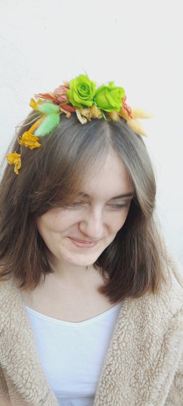 Serre tête  florale pétillant – Image 2