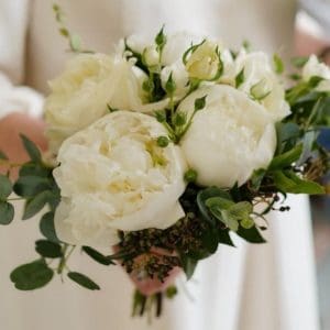 Bouquet pure blanc et vert