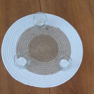 Centre en coton naturel