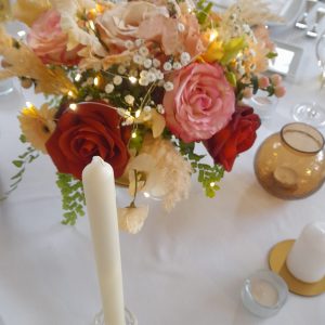 Coupe or terra cotta et miel