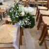 Bout de banc bouquet blanc – Image 7