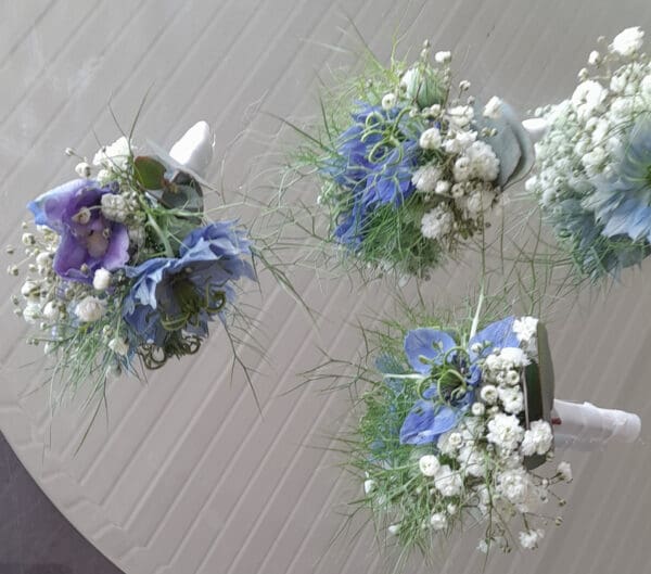 Boutonnière bleu ciel – Image 4