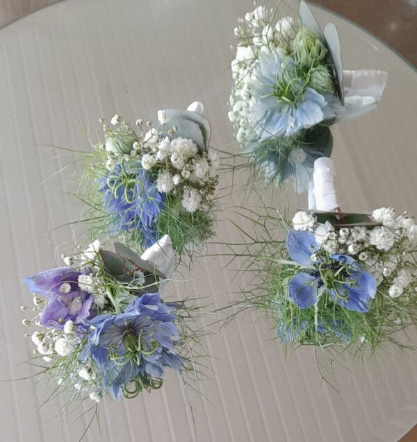 Boutonnière bleu ciel – Image 2