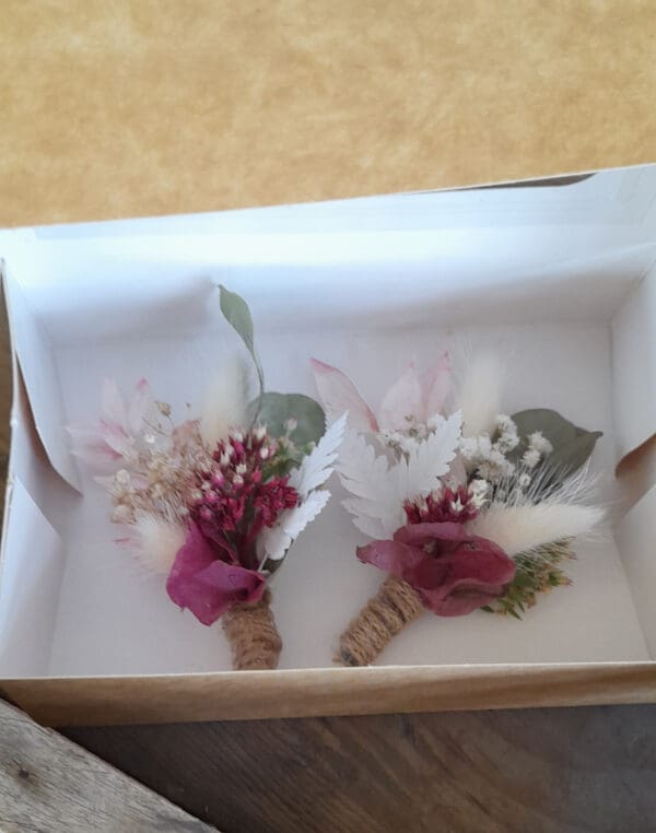Boutonnière fleurs séchées – Image 2