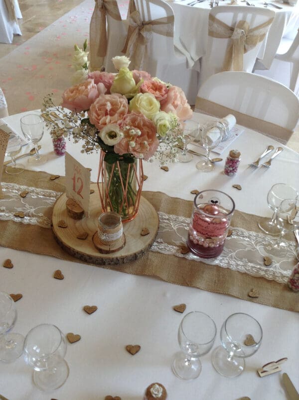 Centre de table vases cuivre – Image 3