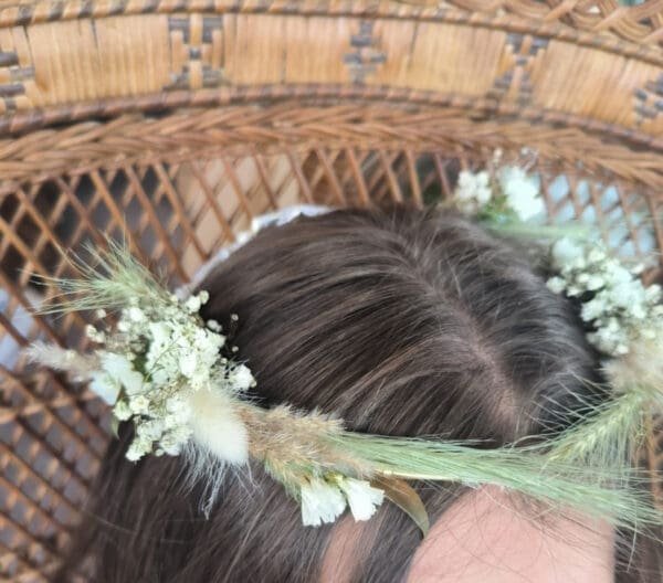 Couronne en fleurs séchées – Image 4