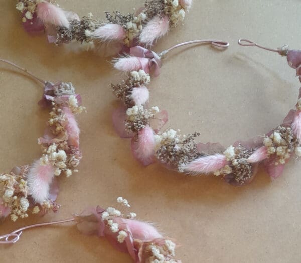 Couronne en fleurs séchées – Image 3