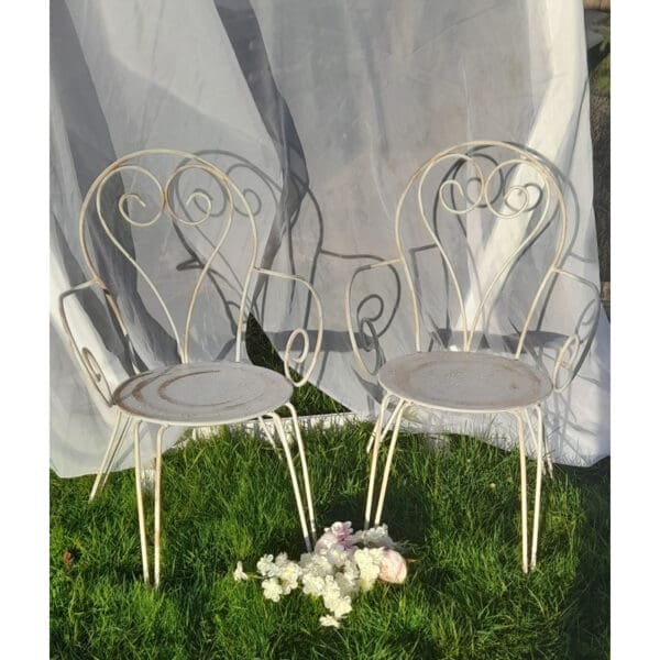 Fauteuil d'honneur en fer forgé – Image 2