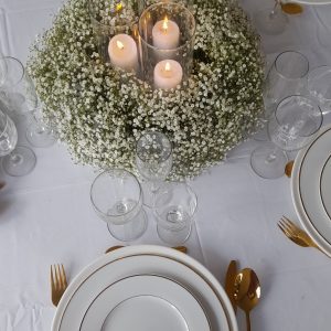 Couronne de gypsophile