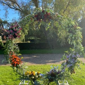 Arche ronde en fleur