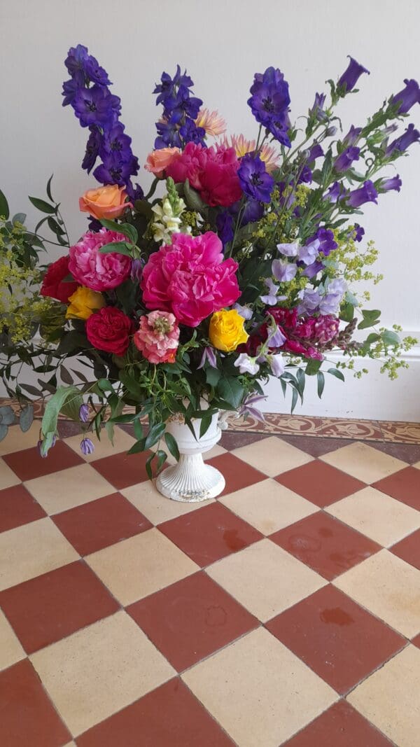 Vase medicis pour table buffet , décoration table pour urne champêtre coloré – Image 8