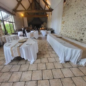 Chemin de table en jute