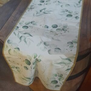 Chemin de table ou Drapé de chaise eucalyptus