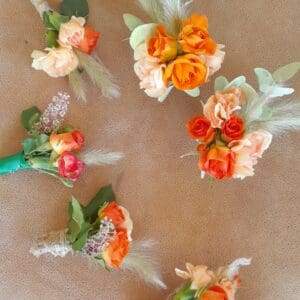 Boutonnière orangé