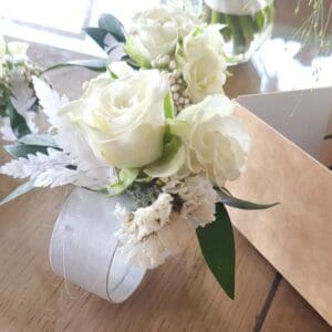 Bracelet rose blanche