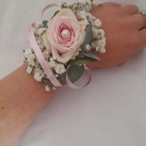 Bracelet florale rose