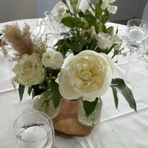 Trio de vases blanc