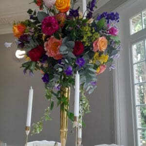 Chandelier multicolore