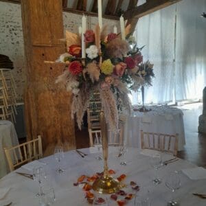 Chandelier bohème/terra cotta