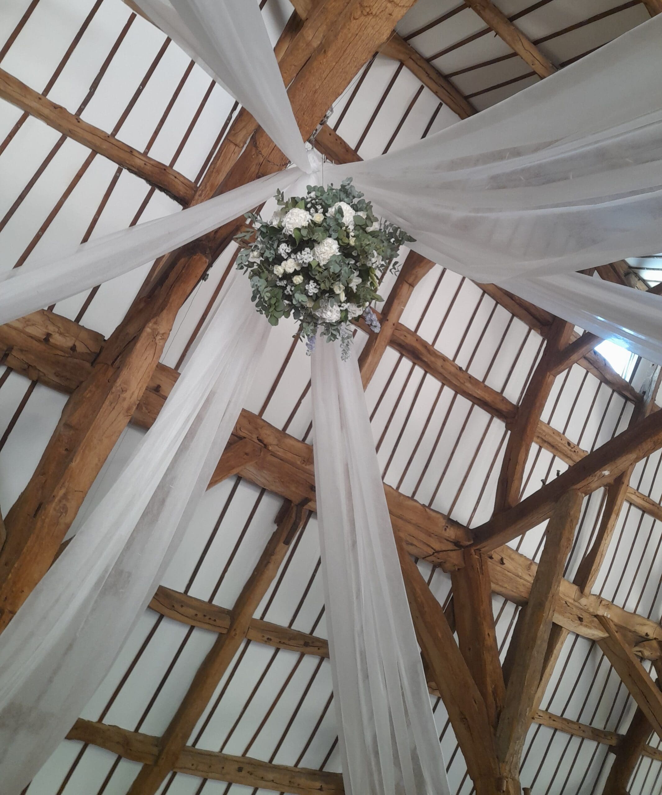 Grande boule de fleurs suspendue /plafond – Image 4