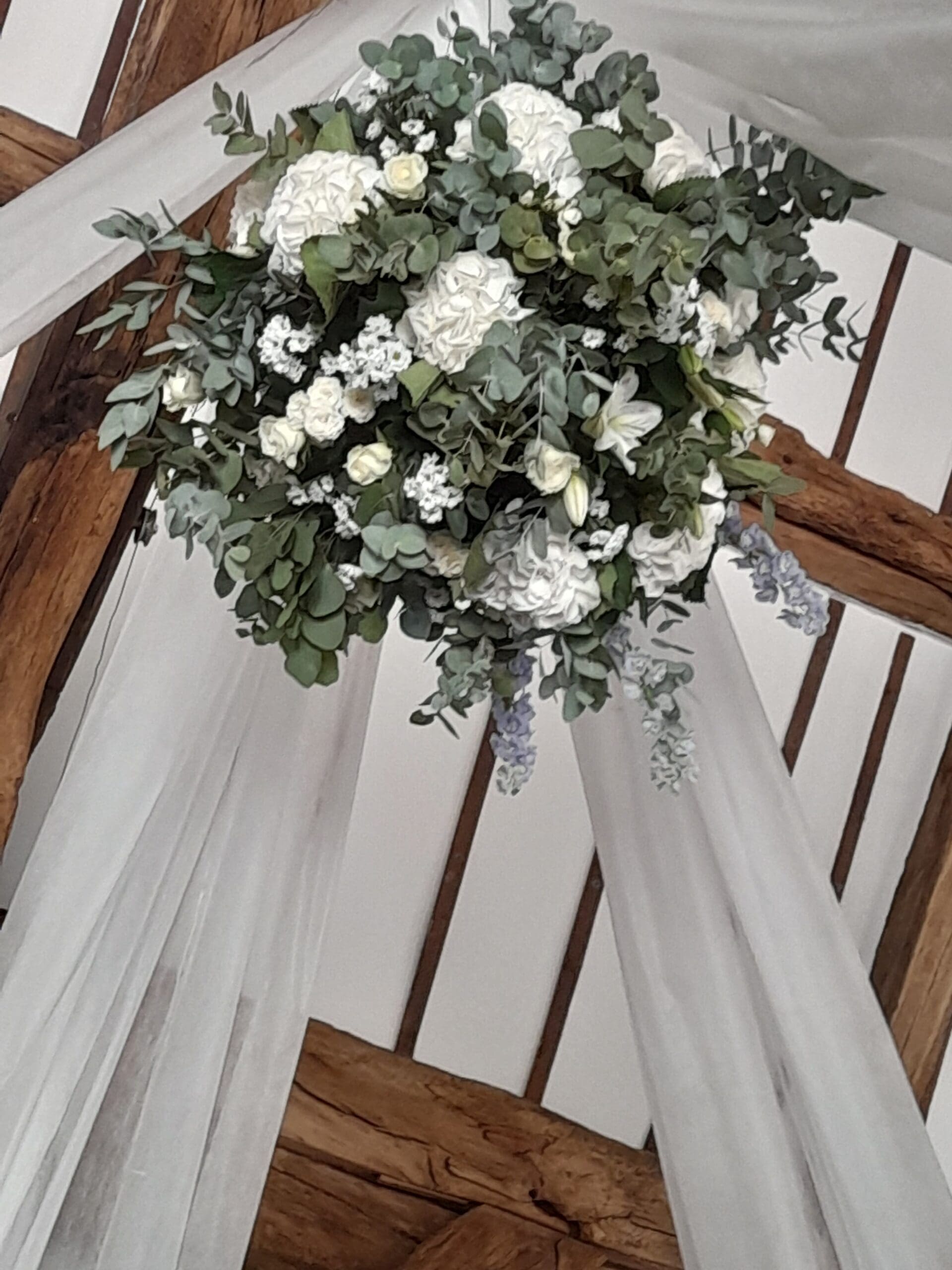 Grande boule de fleurs suspendue /plafond – Image 7