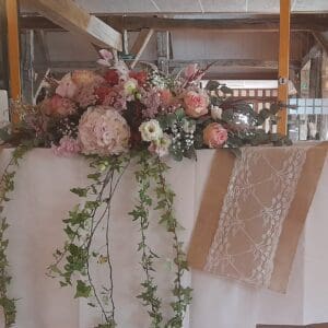 Centre de table d'honneur vintage