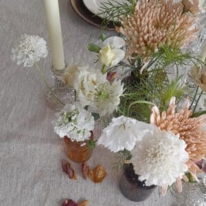 Mini vase cafe glacé,  blanc