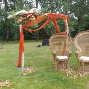 Arche en bouleau terra cotta