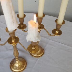 Bougeoir or trois branches