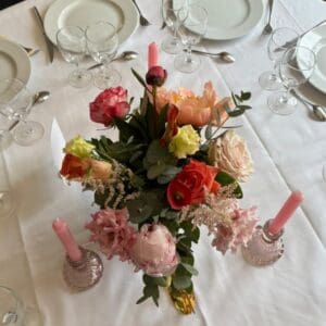 Centre de table coloré