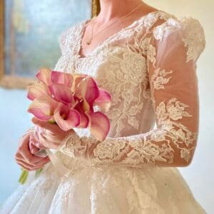 Bouquet arum pure rose