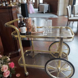 Desserte , bar en laiton