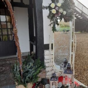 Miroir sur pied / Psyché fer forgé