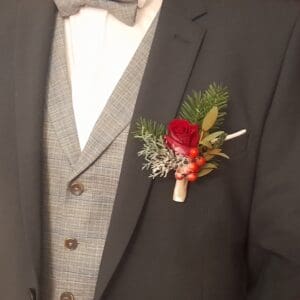 Boutonnière hiver enchanté