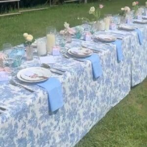 Nappe toile de jouy