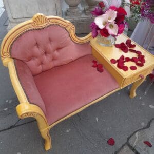 Banquette vintage de téléphone