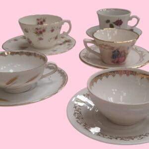 Tasse a cafe vintage dépareillées